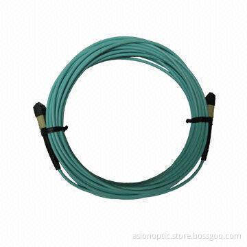 MPO Fiber-optic Patch Cable, RoHS Directive-compliant